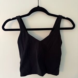 Lululemon Black Sleeveless Crop Top Yoga